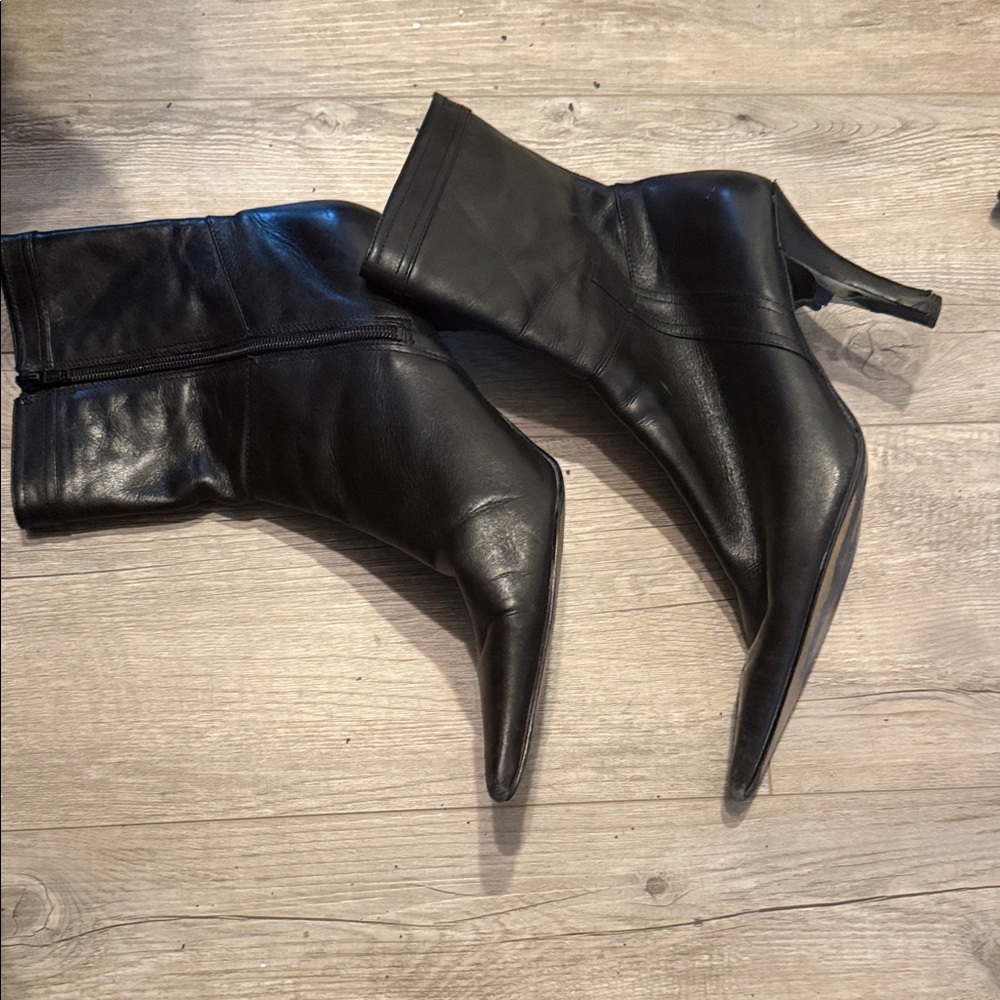 Nine West Black Heeled Boots